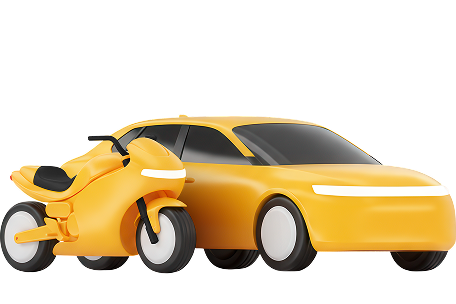 Автомобиль и мотоцикл
